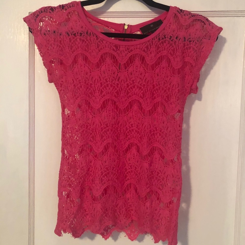 Pink Lace Top
